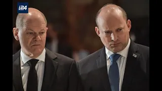 Bennett and Scholz address the media on German Chancellor's first visit to Israel