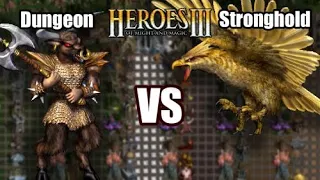 Dungeon vs Stronghold | 100 weeks growth | Heroes of Might and Magic 3 HotA