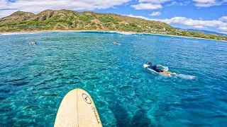 Surfing Beautiful Lēʻahi | 4K