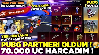 PUBG PARTNERİ OLDUM ! YENİ GELEN NE VARSA HEPSİNİ ALDIM - EN ŞANSLI KUTU AÇILIMI PUBG MOBİLE