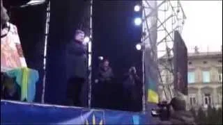 Петро Порошенко 29.12.2013 р. Львiв Евромайдан