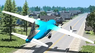 Airplane Crashes #12 - BeamNG DRIVE | SmashChan