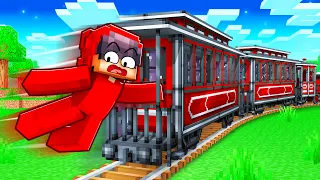 Trapped on a TRAIN in Minecraft!