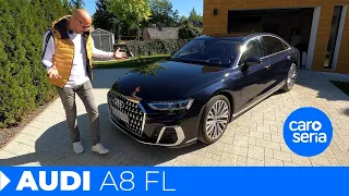 Audi A8 60 TFSIe FL: This German is giving me a foot massage! (4K REVIEW) | CaroSeria