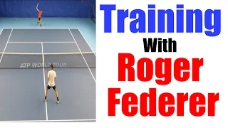 Training with Roger Federer #1