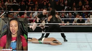 WWE Raw 11/23/15 Roman Reigns vs Rusev