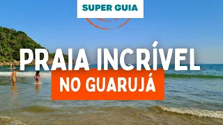 Essa praia fará você querer ir para o Guarujá neste fim de semana - Praia do Guaiúba Guarujá