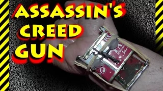 Как сделать скрытый пистолет-самострел ассасина из консервной банки. Assassin's creed gun.