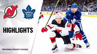 NHL Highlights | Devils @ Maple Leafs 1/14/20