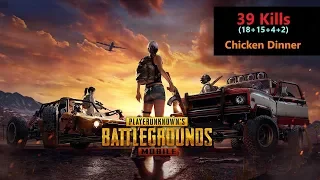 [Hindi] PUBG Mobile | "39 Kills" In Squad Fun Gameplay With Subs