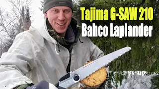 Тест и сравнение пил Bahco Laplander и Tajima G-SAW 210