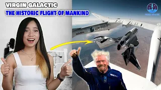 Richard Branson makes the historic flight of mankind "opening flight for commercial spaceflight".