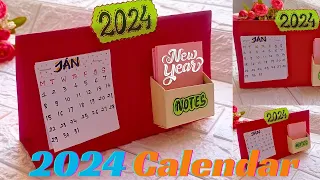 DIY Calendar 2024 | How To Make Calendar | Desk Calendar Making Ideas