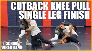 Cutback Knee Pull Single Leg Finish - The School of Wrestling Technique