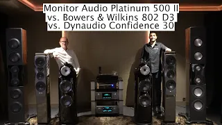 Monitor Audio Platinum 500 II vs. Bowers & Wilkins 802 D3 vs. Dynaudio Confidence 30 an T+A HV-Serie