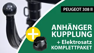 Anhängerkupplung abnehmbar PEUGEOT 308 II | Westfalia Komplettsatz + Montage von Rameder