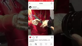 HIP HOP ARTIST Tekashi 6ix9ine exposed wearing fake jewelry