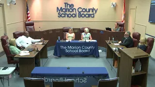Marion County School Board Work Session Part 2, July 22, 2021