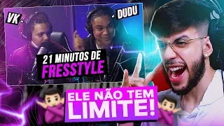 REACT DUDU E VK | FREESTYLE DE 21 MINUTOS