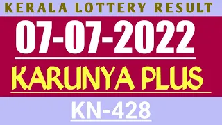 07-07-2022 KARUNYA PLUS KN-428 KERALA LOTTERY RESULT