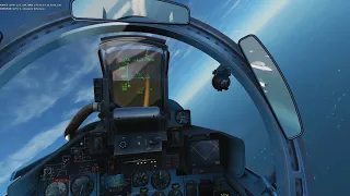 DCS SU-33: BVR fights and a wounded trip home.
