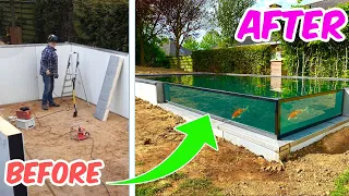 4 Week FISH POND Transformation (DIY) - Here's What Happened