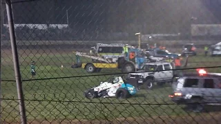 Massive Wingless Sprint Crash- Hobart Speedway 21/4/18