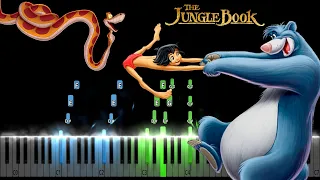 Jungle Book- The Bare Necessities Piano Tutorial