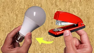 You Will Be Rich From This Method! Take a stapler and easily fix all the LEDs.