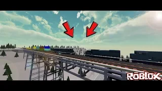 ROBLOX TRAIN CRASHING COMPILATION