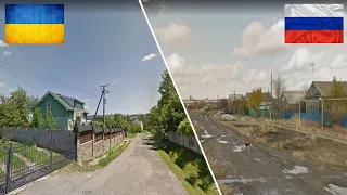 Украина и Россия. Сравнение маленьких городов.
