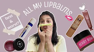 HUGE lip balm COLLECTION and sharing my BEST & WORST!