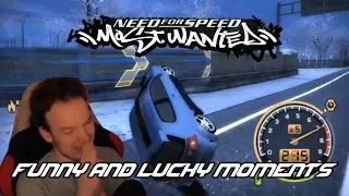 Funny And Lucky Moments - NFS Most Wanted - Ep.43