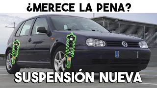 Cómo hacer que un coche de 500€ VAYA COMO NUEVO, Cambio de suspensión GOLF IV VW