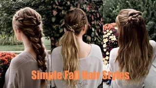 3 Simple Fall Hairstyles | JustJosie