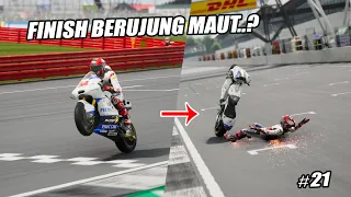 MotoGP™24❗SI VEDA TERLALU SEMANGAT🔥AKSI BRUTAL SI PEDRO MAKAN KORBAN😱❓#21 MotoGP™23 Tv Replay