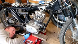 Honda CB125s restoration pt-1 Engine removal