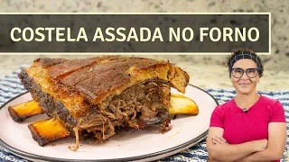 COSTELA ASSADA NO FORNO | SUCULENTA E FÁCIL DE FAZER | SOLTANDO DO OSSO