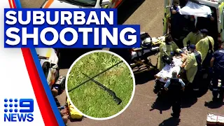 Armed man shot in neck after police pursuit | 9 News Australia