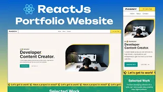 Build a React Portfolio with TailwindCSS Tutorial | Beginner Friendly