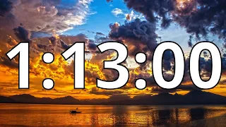 1 Hour 13 Minutes Countdown Timer With Alarm Sound At the End (Simple Beep)