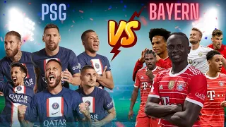 PSG VS Bayern Munich - UCL - Messi,Neymar,Mbappe VS Mane,Gnabry,Sane - GREAT VS Football