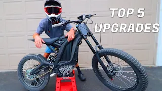 What Every SUR RON X E Bike NEEDS! Top 5 Upgrades