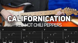 Red Hot Chili Peppers - Californication (Guitar Lesson with TAB) + Slane Castle Solo