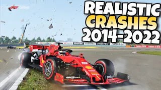 F1 REALISTIC CRASHES 2014 - 2022 #21