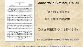 Rieding : Concerto Op. 35 for Viola 3/3