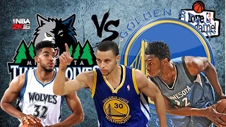 Golden State Warriors vs Minnesota Timberwolves | Full Game | April 5, 2016 | NBA 2K16 HD 60fps