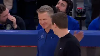 GSW grabbed 3 offensive rebounds in a row and made Steve Kerr happy