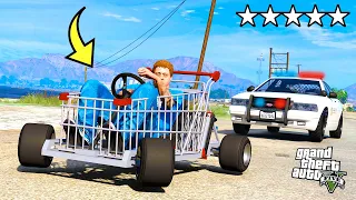 УКРАЛ ТЕЛЕЖКУ ИЗ МАГАЗИНА И ПРОТЮНИЛ ЕЁ! ПОЛИЦИЯ НЕДОВОЛЬНА! - GTA 5 РЕАЛЬНАЯ ЖИЗНЬ (МОДЫ ГТА 5)