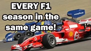 Every F1 Season in One Game! F1 1950 - 2016, all cars and all tracks from 66 years!